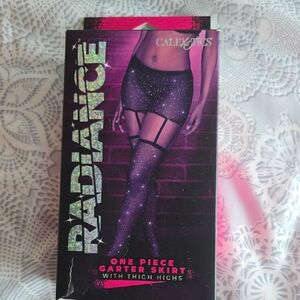 CalExotics Radiance Garter Skirt with Thigh Highs